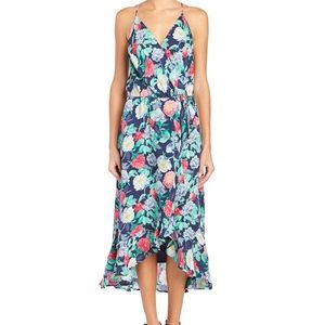 NWT Joie Ruzena Navy Floral Print Wrap Dress